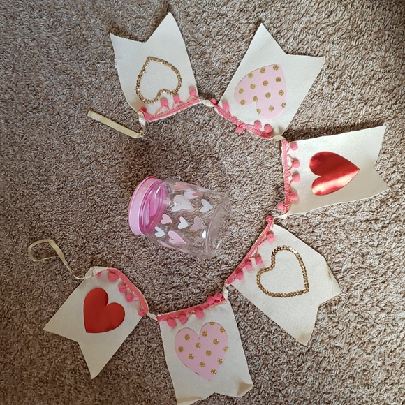 Other - Heart Banner & Candy / Snack Jar